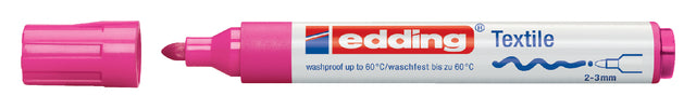 Edding - Viltstift edding 4500 textiel rond 2-3mm roze