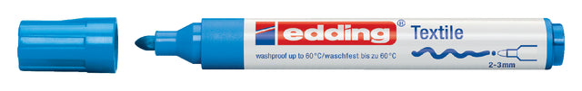 Edding - Viltstift edding 4500 textiel rond 2-3mm lichtbl