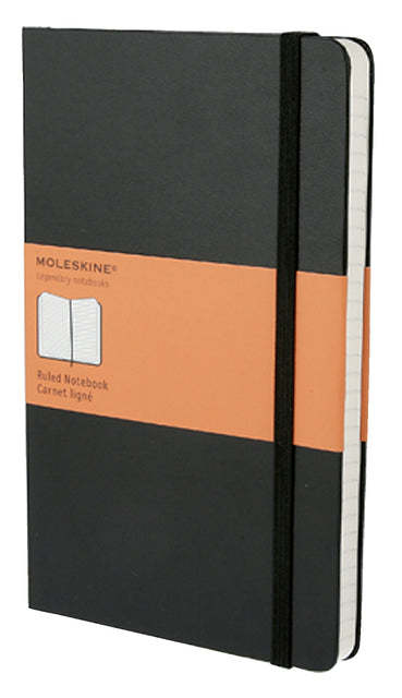 Moleskine - Notitieboek moleskine large 130x210mm ln hc zwart