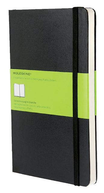 Moleskine - Notitieboek moleskine large 130x210mm blc hc zwart