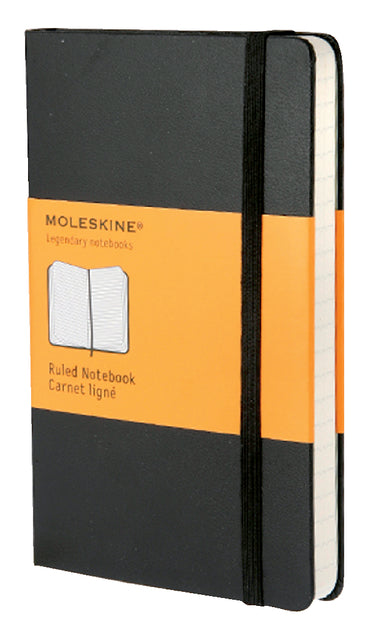 Moleskine - Notitieboek moleskine pocket 90x140 lijn hc zwart