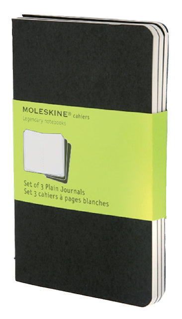 Moleskine - Schrift moleskine 90x140mm blc 240pag zwart 3st