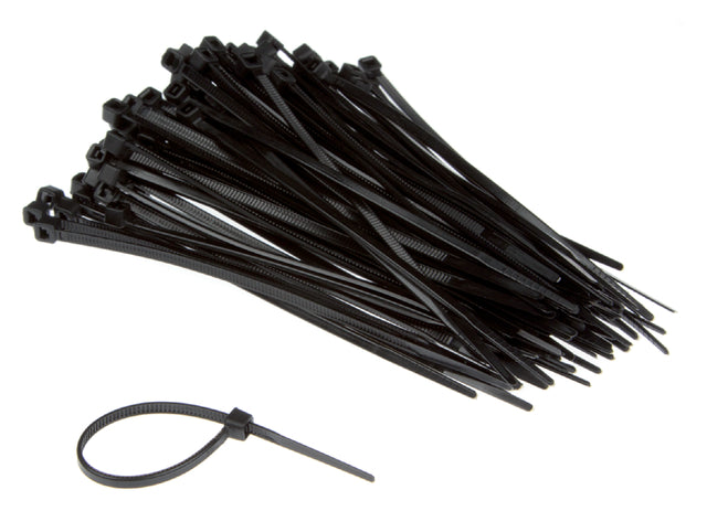 Bandes de reliure IEZZY nylon 2,5x100mm D 20,5mm noir | 10 morceaux