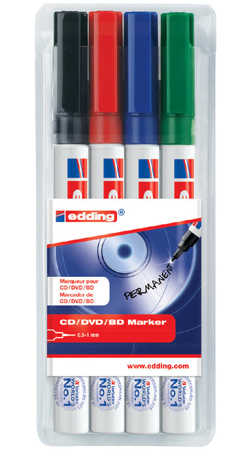 Edding - Cd marker edding 8400 rond 0.5-1mm assorti