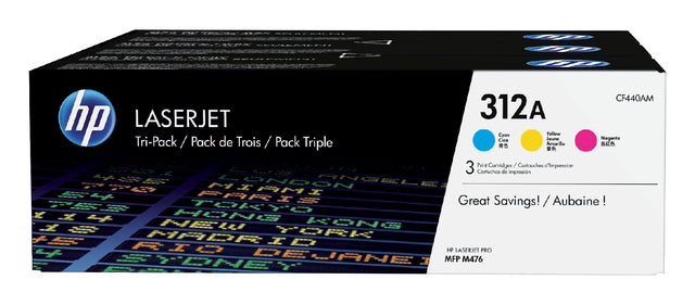HP - Tonercartridge hp cf440am 312a 3 kleuren