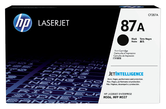 HP - Tonercartridge hp cf287a 87a zwart