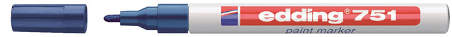 Feutre edding 751 marqueur peinture rond bleu 1-2mm