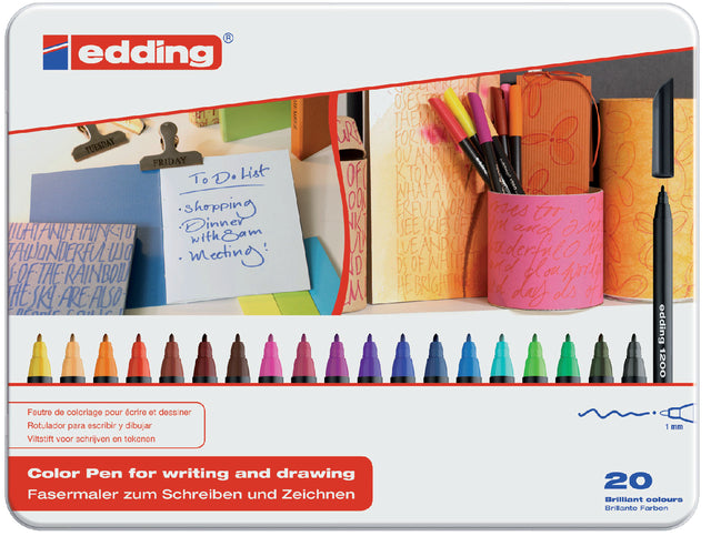 Edding - Fineliner edding 1200 fijn assorti