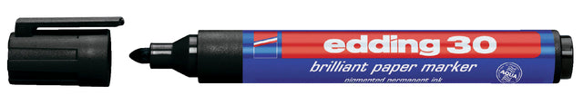 Pointe feutre edding 30 brillant rond noir 1.5-3mm