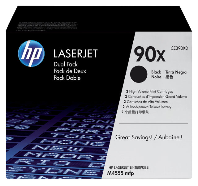 HP - Tonercartridge hp ce390xd 90x zwart 2x
