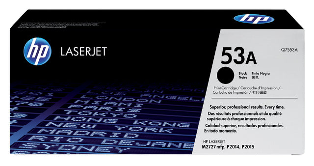 HP - Tonercartridge hp q7553a 53a zwart
