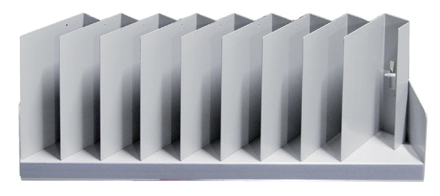 Étagère de présentation métal 9 compartiments.