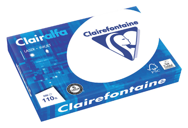 Clairefontaine - Kopieerpapier clairefontaine clairalfa a3 110gr wt