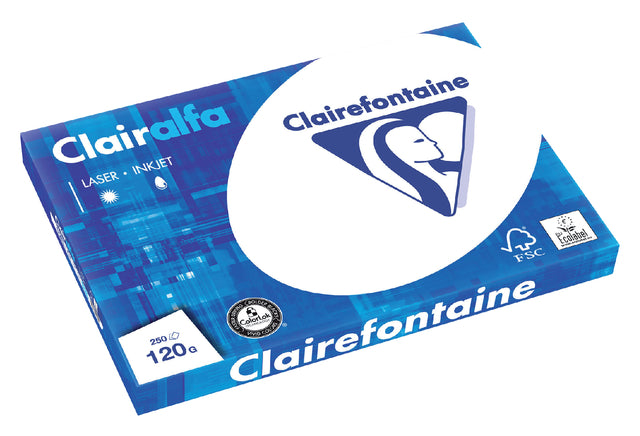 Clairefontaine - Kopieerpapier clairefontaine clairalfa a3 120gr wt