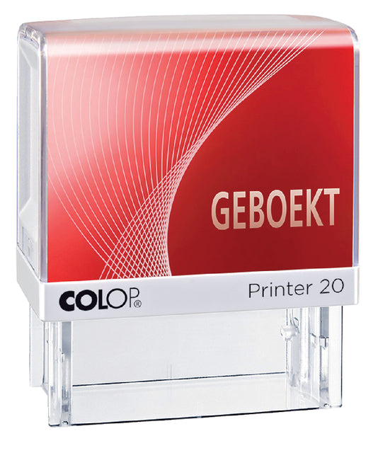 Colop - Tekststempel colop 20 geboekt rood