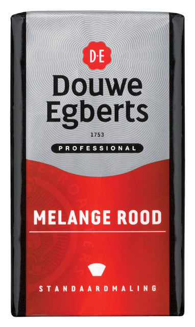 Douwe Egberts - Koffie douwe egberts snelfilter melange rood 250gr | 24 stuks