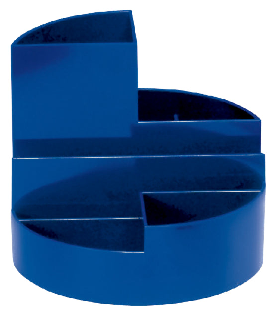 MAUL - Pennenkoker maul roundbox 7 vaks 140x125mm blauw