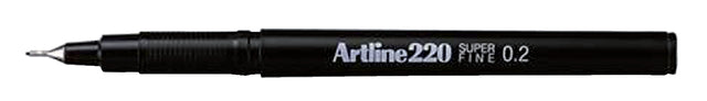 Fineliner Artline 220 rond 0,2 mm noir | 12 pièces