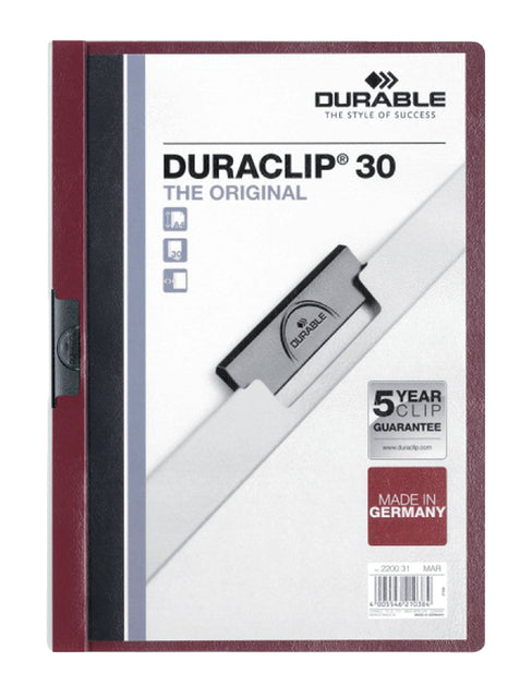 Durable - Klemmap durable duraclip a4 3mm 30v aub