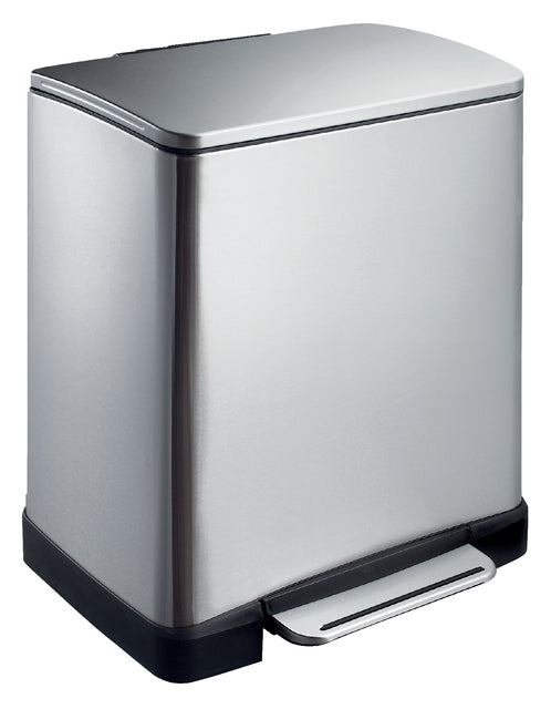 Poubelle EKO E-Cube poubelle à pédale 9+10 litres inox