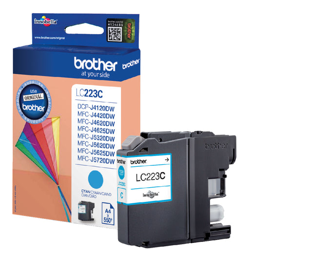 Brother - Inktcartridge brother lc-223c blauw