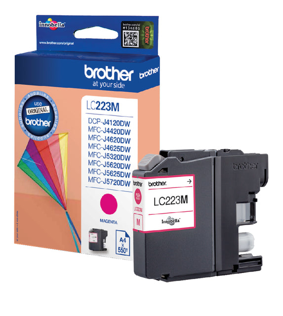 Brother - Inktcartridge brother lc-223m rood