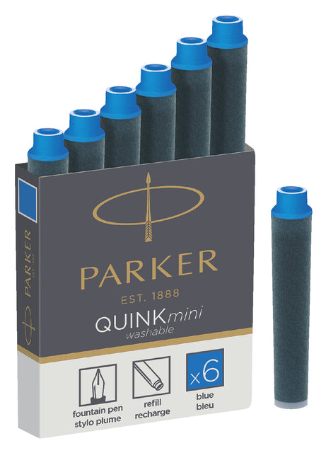 Parker - Inktpatroon parker quink mini tbv parker esprit bl