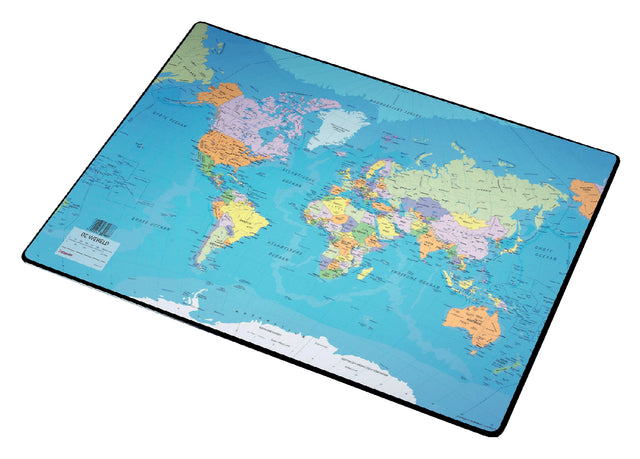 Dessous de verre Esselte 40x53cm avec carte du monde néerlandais