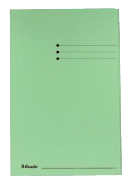 Chemise à dossier Esselte folio 3 volets manille 275gr vert