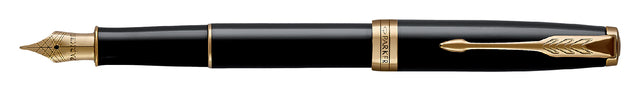 Stylo plume Parker Sonnet laque noire GT medium