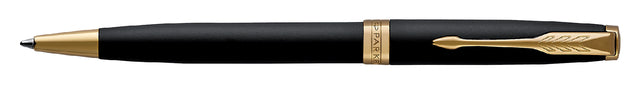 Stylo bille Parker Sonnet laqué noir mat GT medium