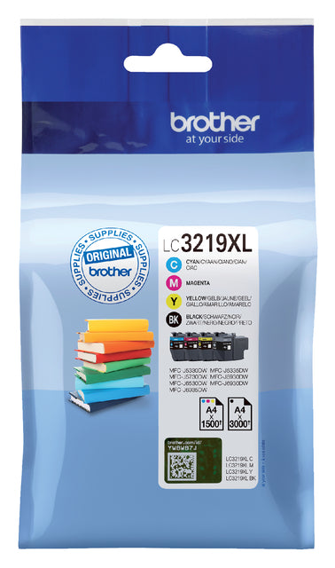 Brother - Inktcartridge brother lc-3219xl zwart + 3 kleuren