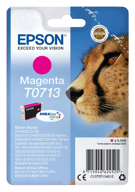 Cartouche d'encre Epson T0713 rouge