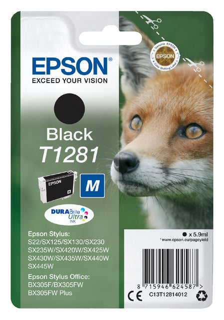 Cartouche d'encre Epson T1281 noire