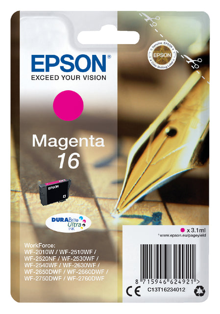 Cartouche d'encre Epson 16 T1623 rouge
