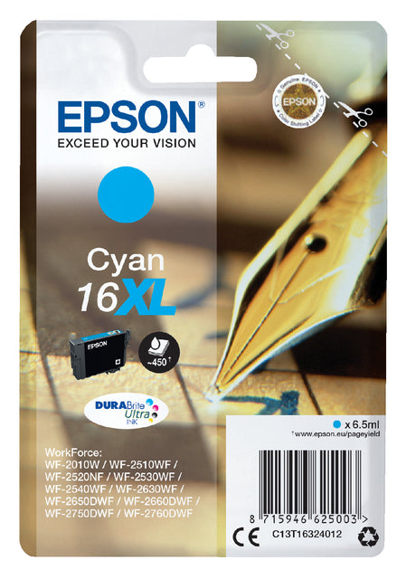 Cartouche d'encre Epson 16XL T1632 bleu HC