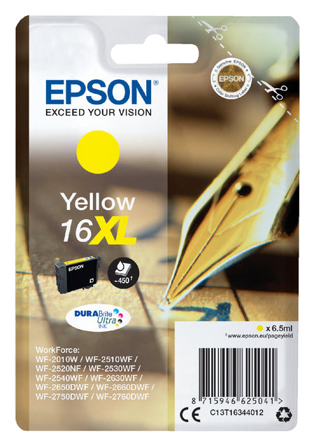Cartouche d'encre Epson 16XL T1634 jaune HC