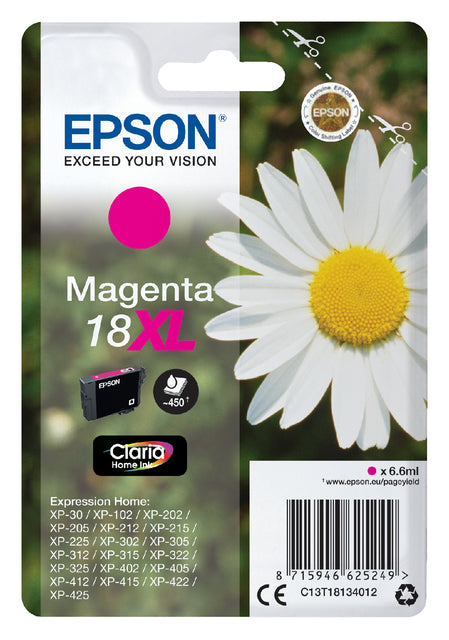 Cartouche d'encre Epson 18XL T1813 rouge HC