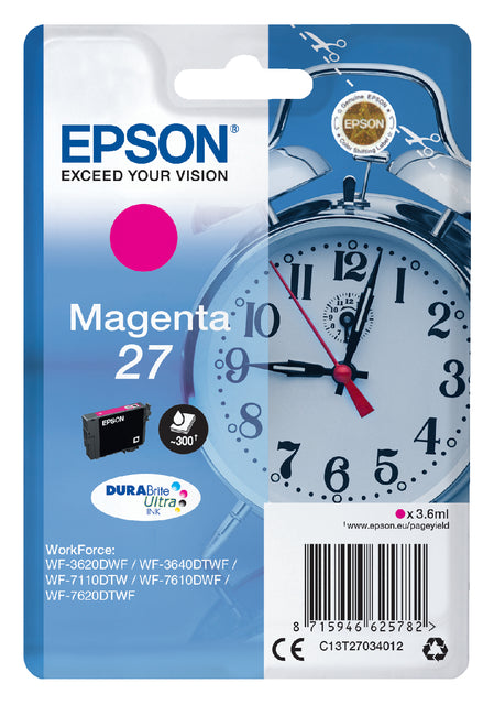 Cartouche d'encre Epson 27 T2703 rouge