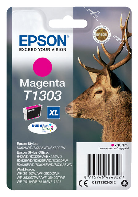 Cartouche d'encre Epson T1303 rouge HC
