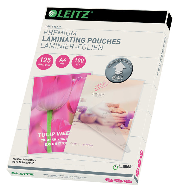 Pochette à plastifier Leitz ILAM A4 2x125micron 100 pcs