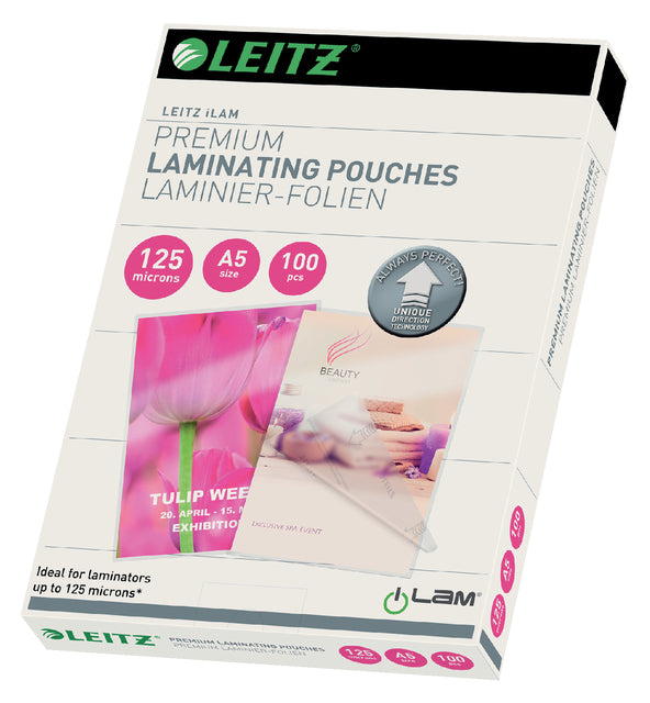 Pochette à plastifier Leitz ILAM A5 2x125micron 100 pcs