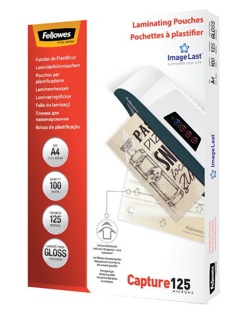 Fellowes - Lamineerhoes fellowes a4 2x125micron