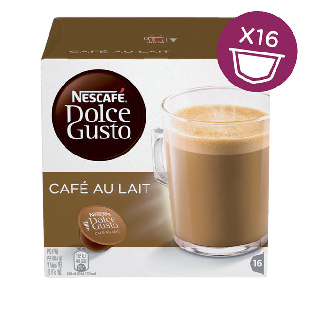 Dolce Gusto - Koffiecups dolce gusto cafe au lait 16st | 3 stuks