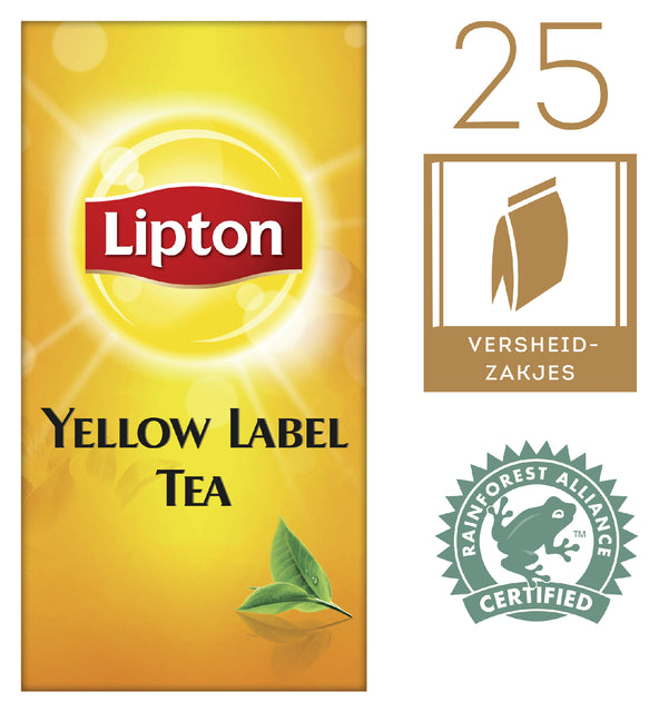 Thé lipton label jaune 1.5gr | 6 morceaux