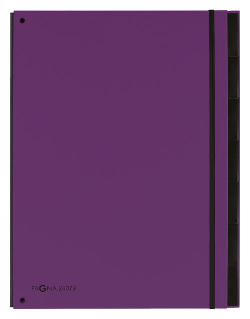 Chemise de tri Pagna Trend A4 7 onglets lilas