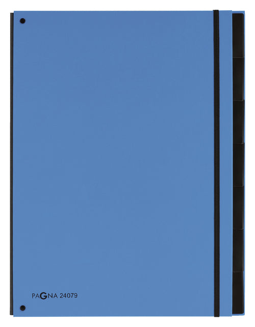 Chemise de tri Pagna Trend A4 7 onglets bleu clair