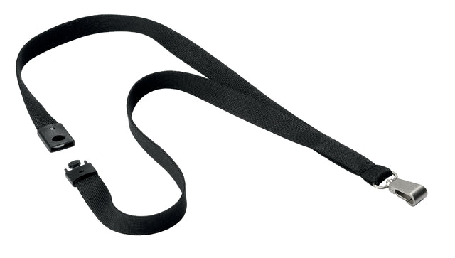 Durable - Textielkoord durable karabijnh softcolor zw 10st