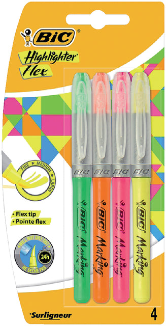 Bic - Markeerstift bic flex assorti