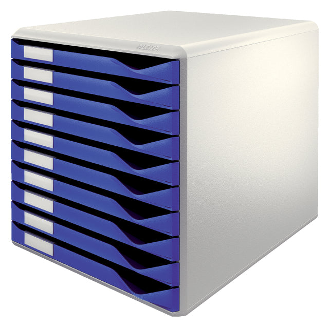 Bloc tiroir Leitz 5281 10 tiroirs bleu